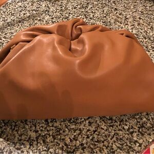 New Vegan Leather Clutch Dumpling Bag